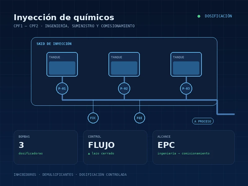 Inyección de químicos CPF1-CPF2